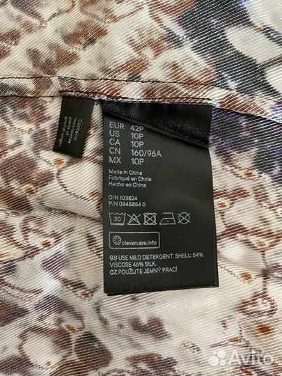 Новое платье h&m натуральный шёлк М на любой сезон