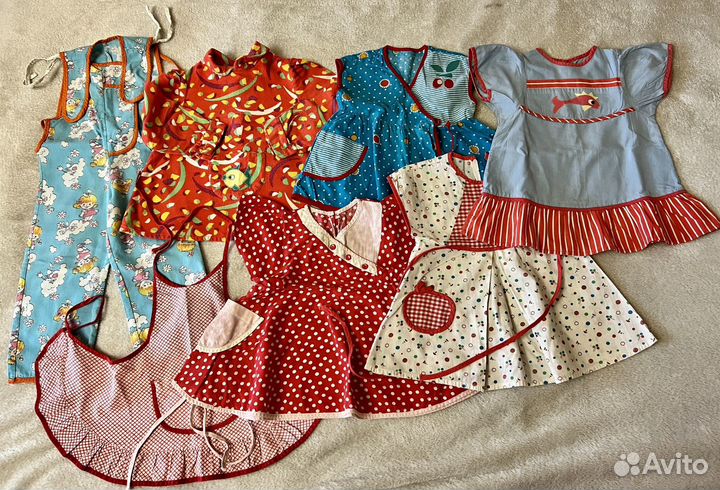 Советские винтажные платья и сандалии на девочку