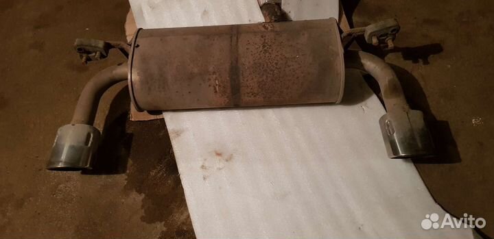 Выхлоп глушитель Mitsubishi lancer ralliart