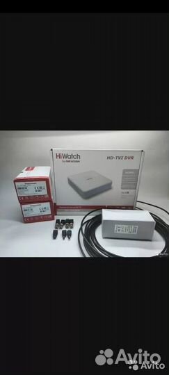 Видеонаблюдения Hiwatch 2 камеры 2мп