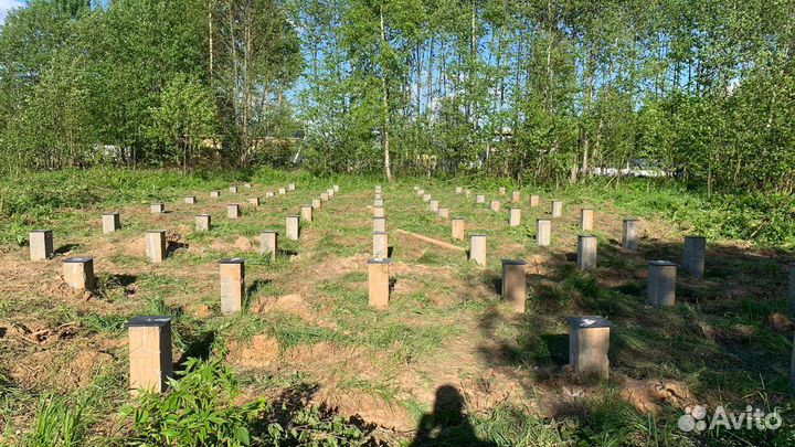 Фундамент на жб сваях, монтаж жби, монтаж жб свай