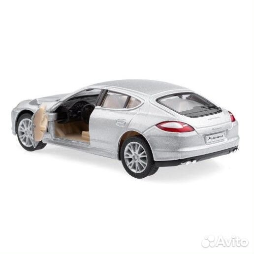 Машина Porsche Panamera S серебро металл инерция Kinsmart кт5347W