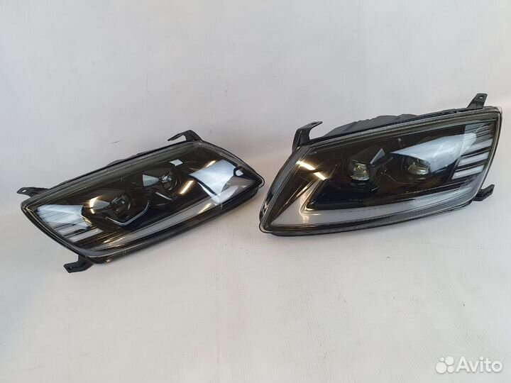 Тюнинг фары Гранта две BI-LED линзы дхо