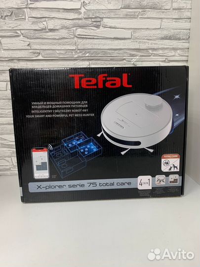 Робот пылесос Tefal 75 RG7687wh
