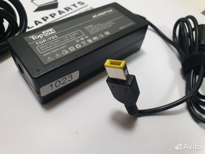 Блок питания Lenovo 20V 3.25A (прямоугольный)