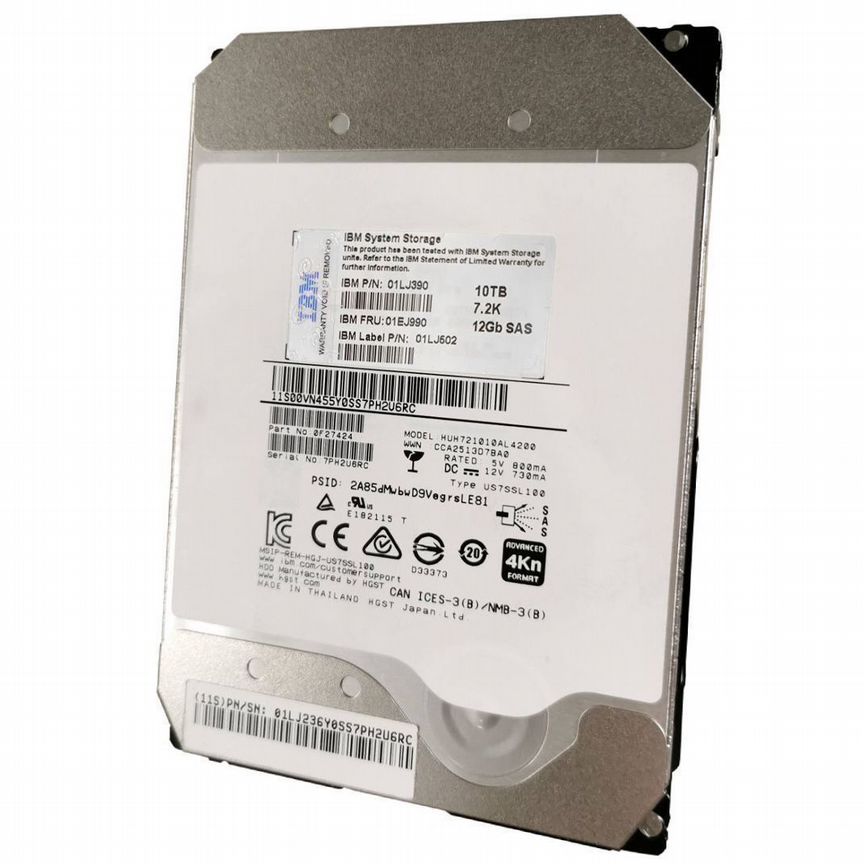[01lj502] Жесткий Диск Ibm 01lj502 10tb 7200 Sas 3,5" Hdd Storwize