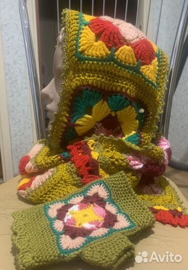 Шарф на осень,ручная работа