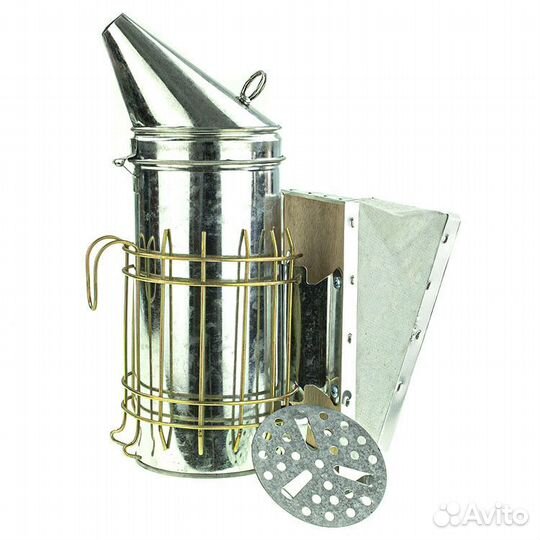 Дымарь пчеловода H310 D100 (оц., защита, мех кожа)