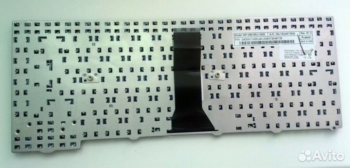 Клавиатура 24 PIN для ноутбуков серии Asus F3