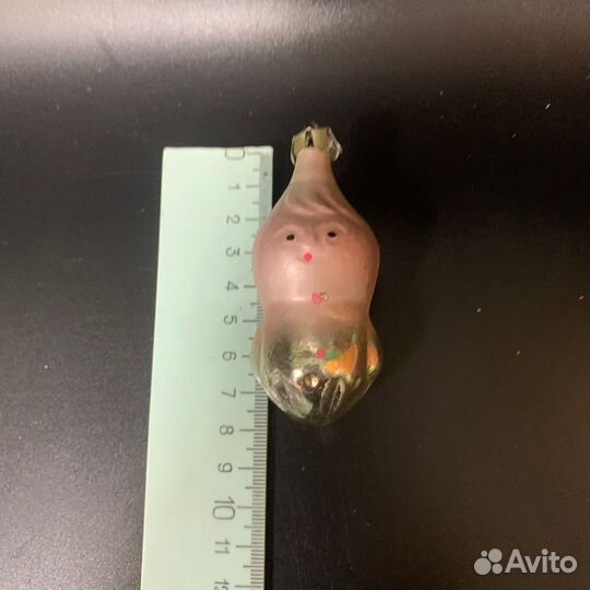 Елочная игрушка СССР чипполино стекло