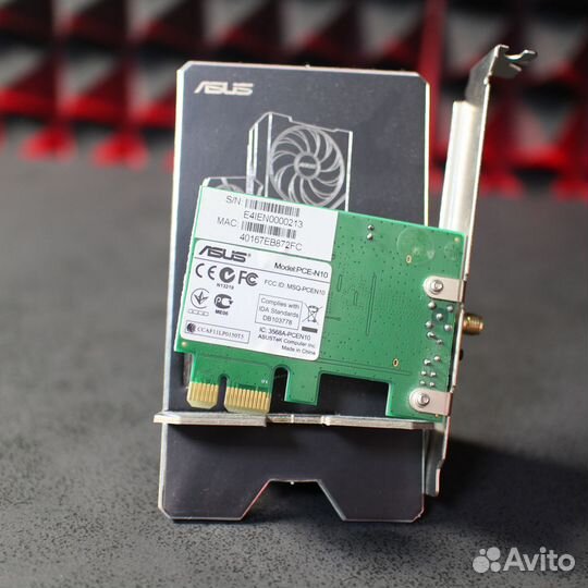 Wi-Fi адаптер asus PCE-N10 PCI Express