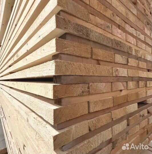 Доска обрезная сухая хвоя 25х100х6000мм сорт 2