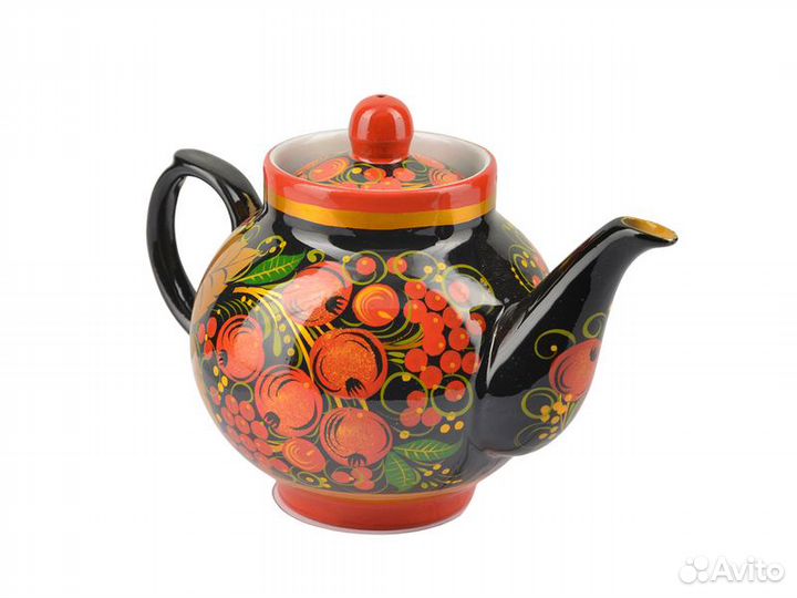Чайник заварочный для самовара «Хохлома с