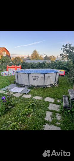 Каркасный бассейн intex круглый 3 м