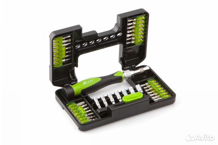 Отвёртка для точных работ с битами 1/8, 37пр дт