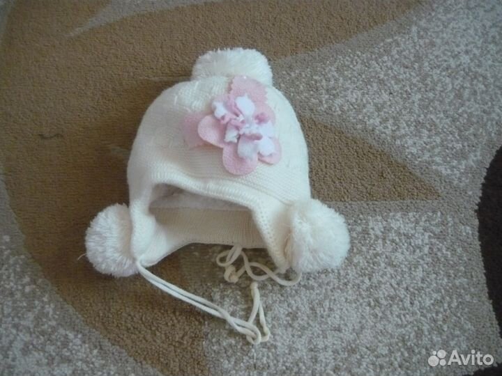 Шапка для девочки зимняя
