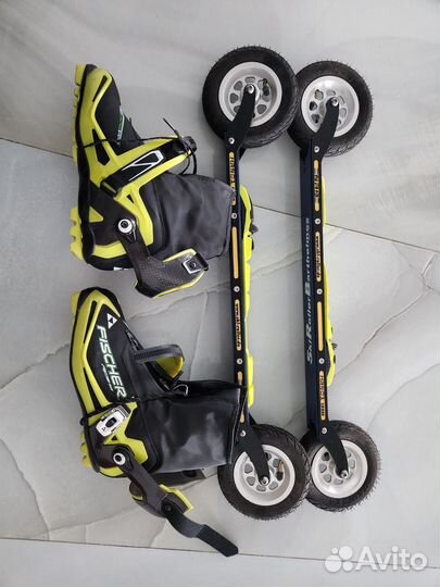 Роликовые лыжи, ботинки Fischer