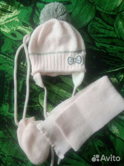 Комплект шапка, шарф