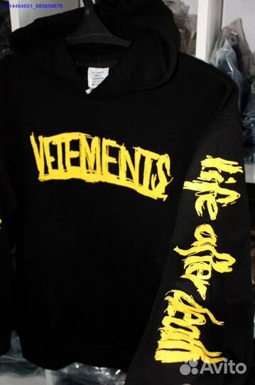 Худи Vetements oversize black (Арт.16697)