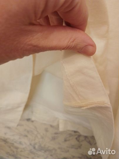 Юбка на подкладе лён