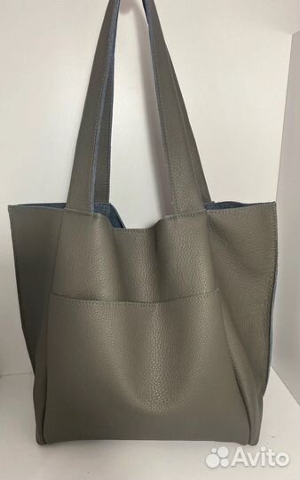 Сумка шоппер натуральная кожа
