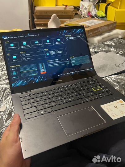 I3-11gen Сенсорный ноутбук Asus vivobook flip 14