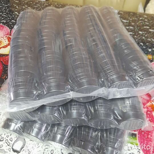 Черная матовая алюминиевая баночка 30 гр. Новые