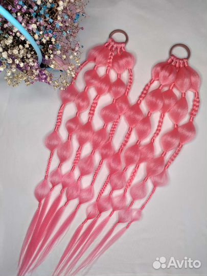 Афрохвосты на резинке