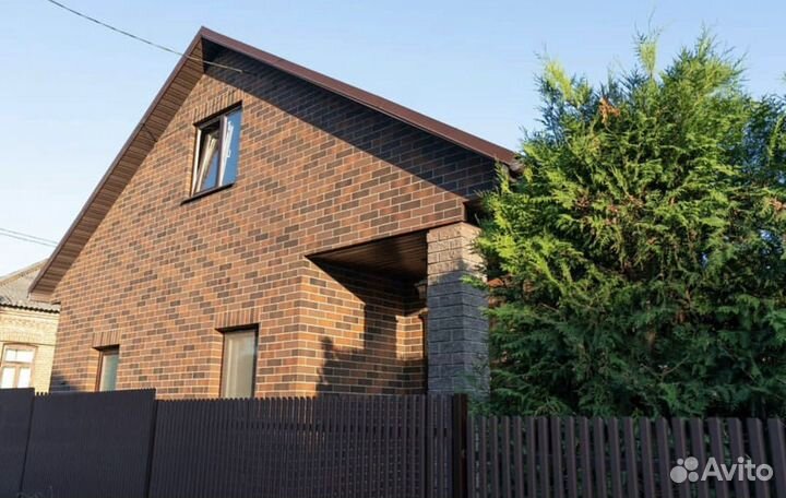 Фасадные панели Гибкий Клинкер под кирпич на сетке