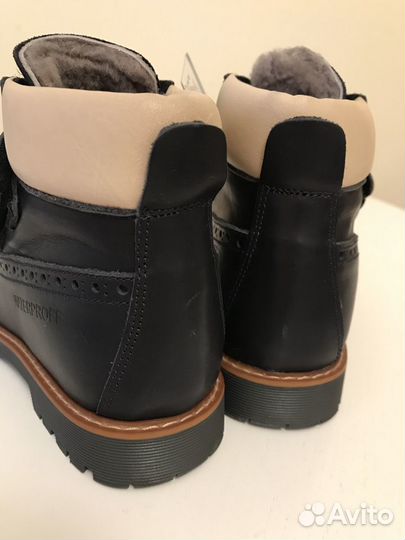 Зимние ботинки натуральная кожа новые