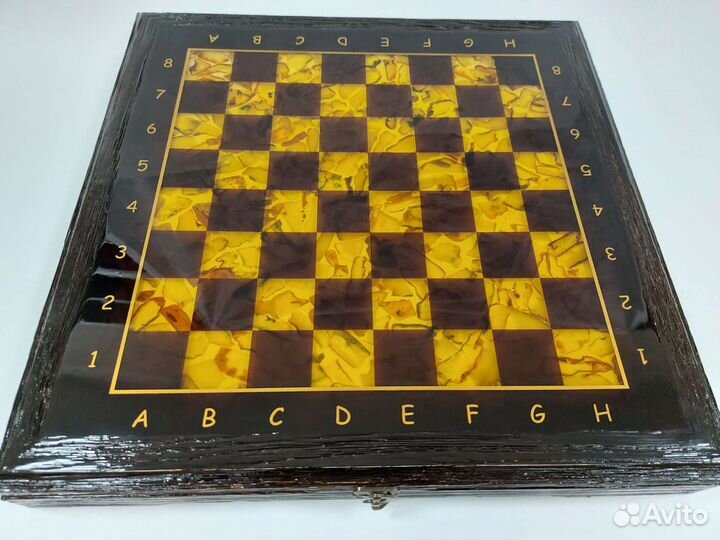 Шахматы янтарные арт. 000019