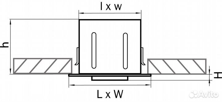 Светильник встраиваемый