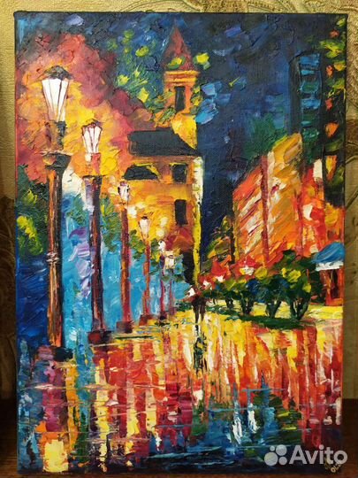 Картина маслом на холсте пейзаж