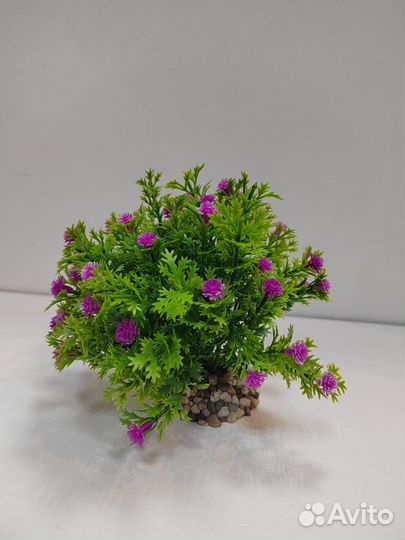 Декор для аквариума цветы 10см