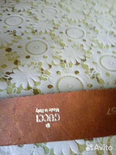 Мужской кожаный ремень Гуччи оригинал