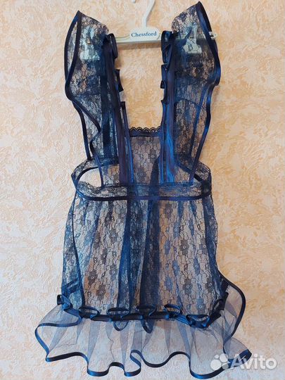 Школьный фартук синий