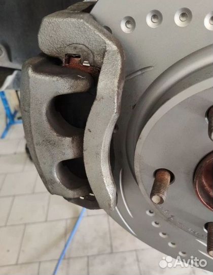 Усиленные тормозные диски колодки на Mazda CX-9 II