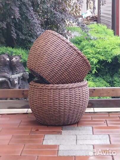 Кашпо из экоротанга