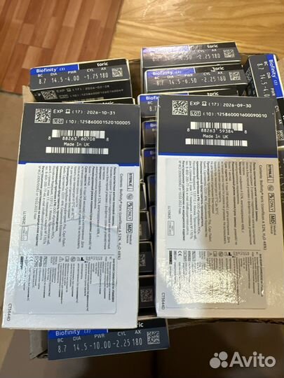 Контактные линзы торические месячного ношения