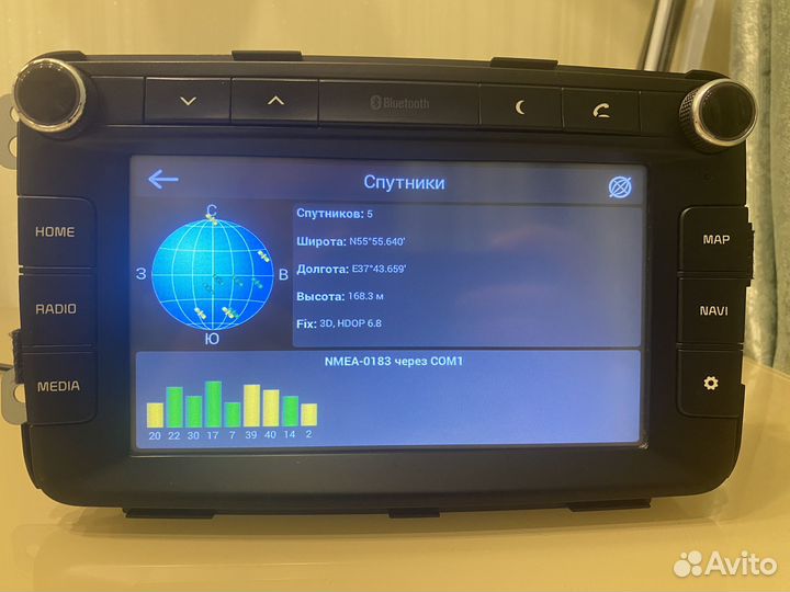 Штатная магнитола KIA Rio Premium Navi