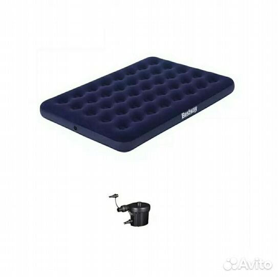 Надувной матрас 191x137x22 электронасос в комплект
