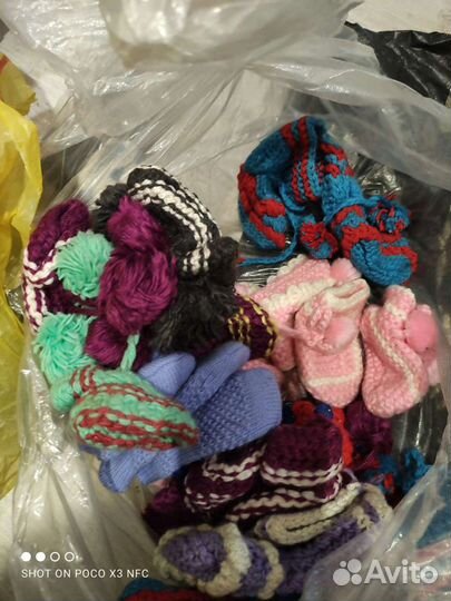 Вязанные носки детские