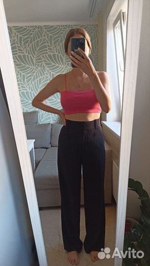 Брюки широкие hm XS/S