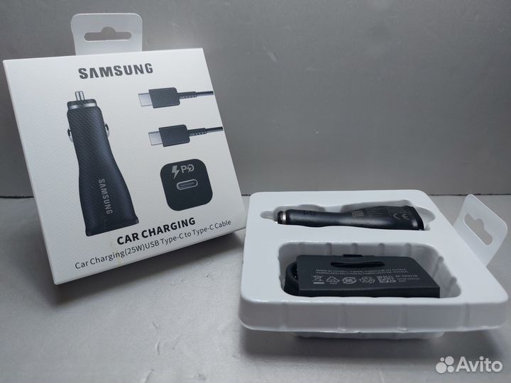 Автомобильное зарядное samsung 25W (Реально 25W)