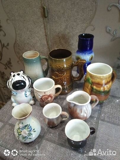 Кувшины кружки вазы чайники керамика