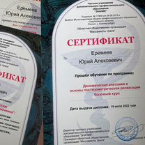 Профессиональный массажист, кинезиолог, Екатеринбург