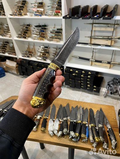 Нож дамаск ламинат арт.45.7