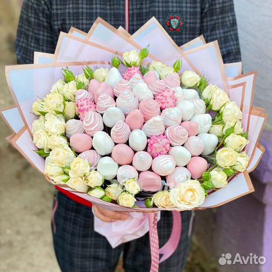 Букет из клубники в шоколаде