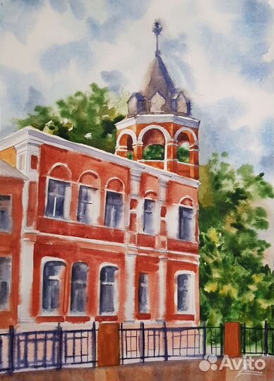 Картина. Акварель. Г. Воронеж. 