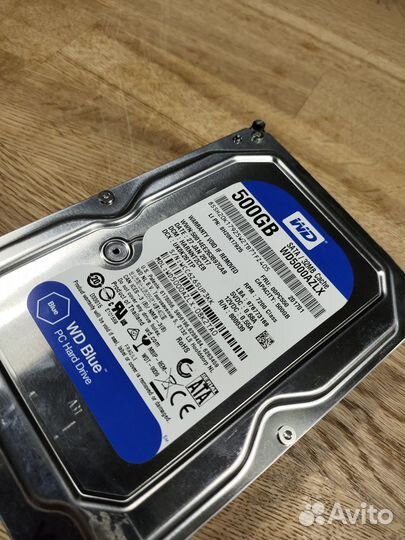 Жесткий диск Western Digital Blue 500Гб 32mb Cache